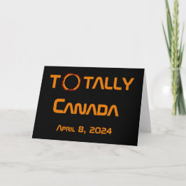 Tarjeta Eclipse solar total de Canadá 2024