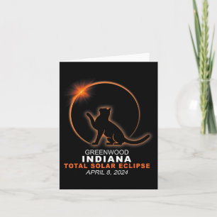 Tarjeta Eclipse solar total de Indiana 2024 1