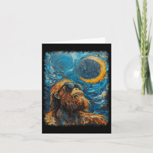 Tarjeta Eclipse solar total Estyl de arte nocturno Van Gog
