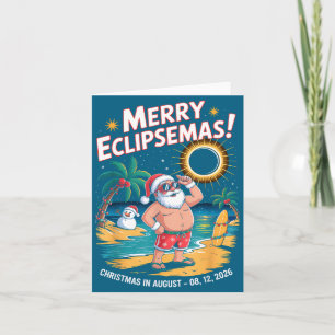 Tarjeta Eclipse Solar Total Santa Versículo de la Biblia d