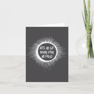 Tarjeta Eclipse Solar Total Sol Lindo Vamos