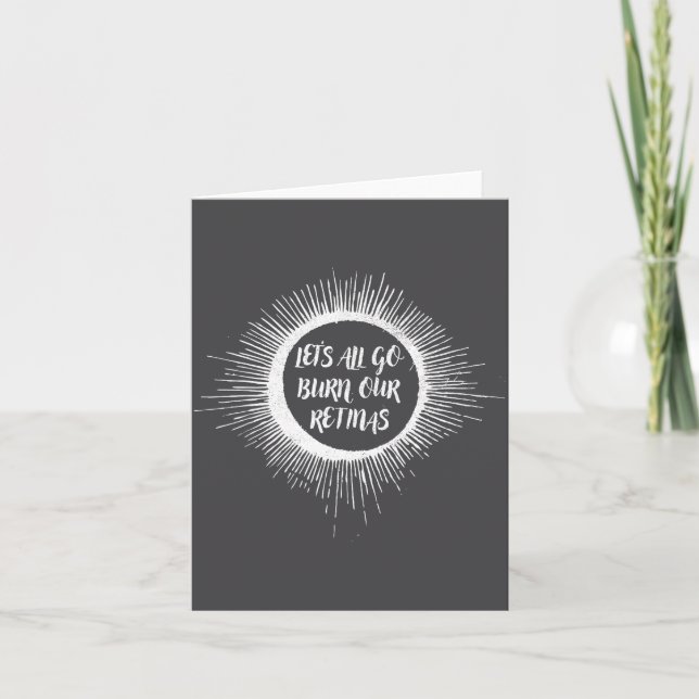 Tarjeta Eclipse Solar Total Sol Lindo Vamos (Anverso)