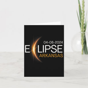 Tarjeta Eclipse total de Arkansas 2024 Arkansas Solar 2024