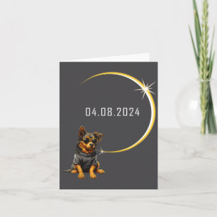 Tarjeta Eclipse Total Solar Canino Total 2024 Totalidad Pe