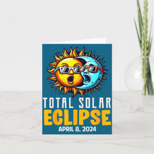 Tarjeta Eclipse Total Solar Lindo Sol Usa