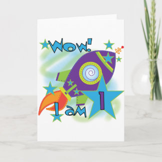 Tarjeta Eco de cohetes camisetas de cumpleaños y regalos