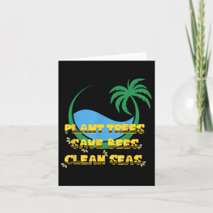 Tarjeta Eco de limpieza del mar para la protección de abej