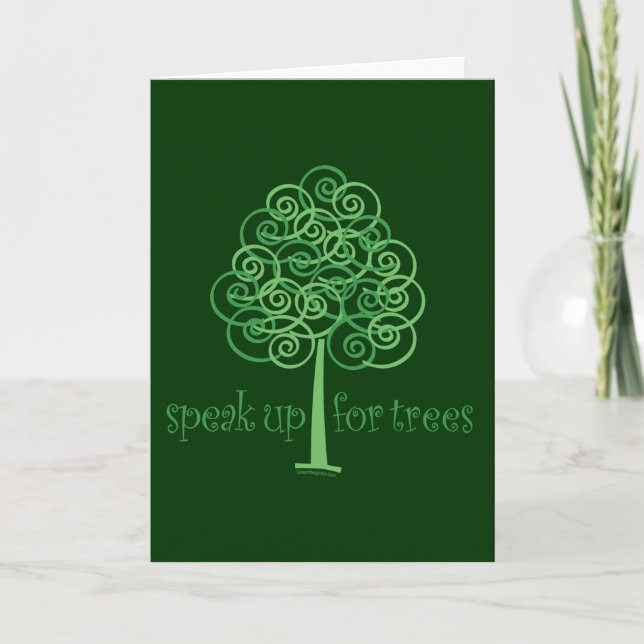 Tarjeta Eco-Friendly, Earth-Friendly, Árboles del amor (Anverso)