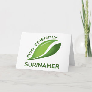 Tarjeta Eco Friendly Surinamer.