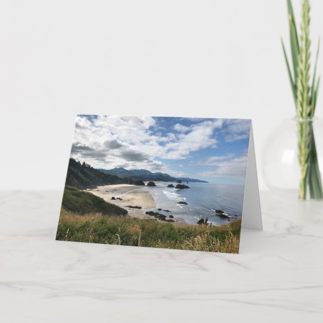 Tarjeta Ecola State Beach, Oregon (Anverso)