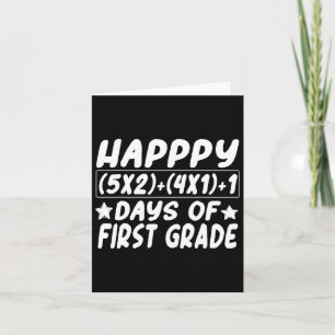 Tarjeta Ecuación De Matemáticas Feliz 100 Días De Educació