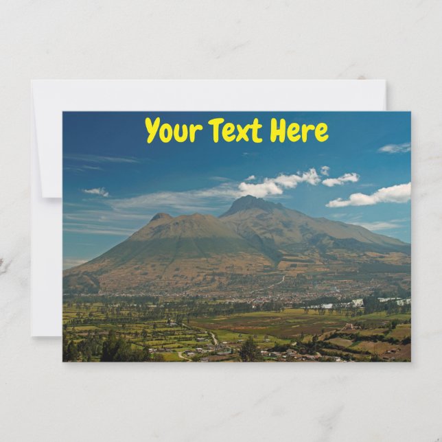 Tarjeta Ecuador personalizable (Anverso)
