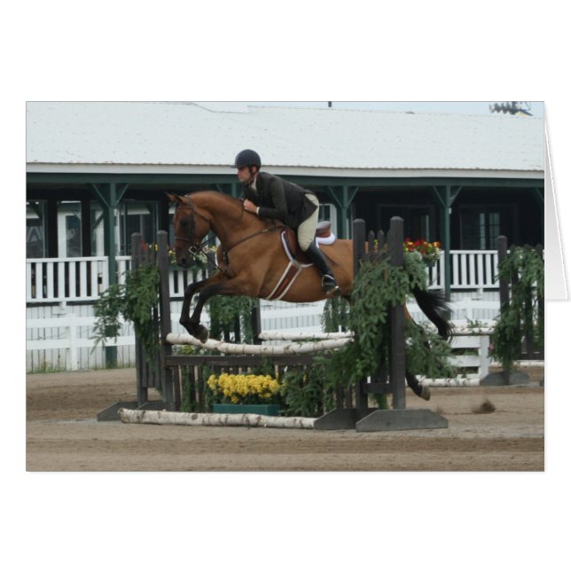 Tarjeta ecuestre (Anverso (Horizontal))