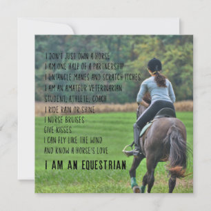 Tarjeta ecuestre 5.25 x 5.25