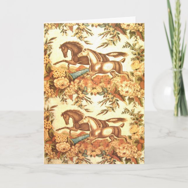 Tarjeta ecuestre de la invitación del caballo del (Anverso)
