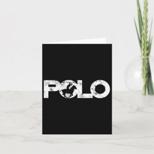 Tarjeta Ecuestre - Deporte - Mallet Polo Caballo