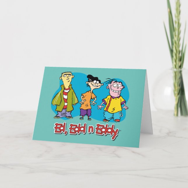 Tarjeta Ed, Edd, n Eddy Smiling (Anverso)