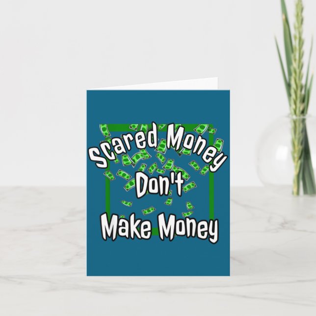 Tarjeta Ed Money Don't Make Money Stock Market Traders Gif (Anverso)