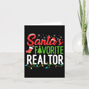 Tarjeta Edad de bienes raíces de Navidades de corredores f