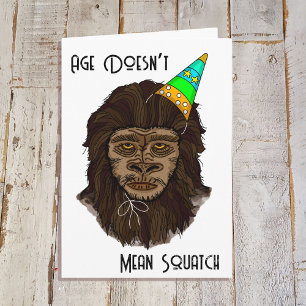 Tarjeta Edad no significa cumpleaños divertidos