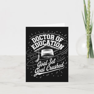 Tarjeta Edd doctorado en educación graduación