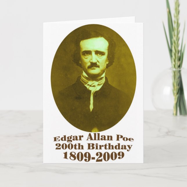 Tarjeta Edgar Allan Poe (Anverso)