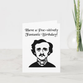 Tarjeta Edgar Allan Poe Birthday 