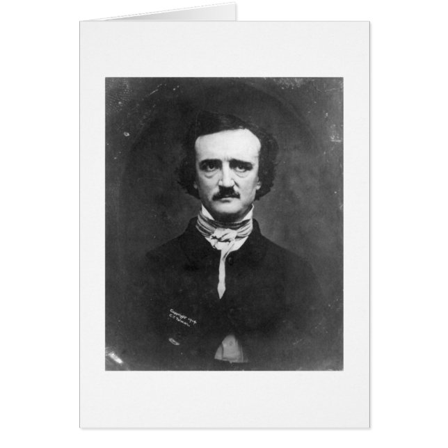 Tarjeta Edgar Allen Poe (Frente)