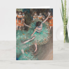 Tarjeta Edgar Degas - Bailarina balancín / bailarina en ve