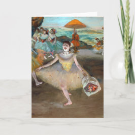 Tarjeta Edgar Degas - Bailarina con Bouquet, inclinándose