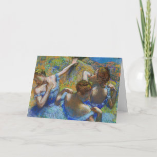Tarjeta Edgar Degas - Bailarinas azules