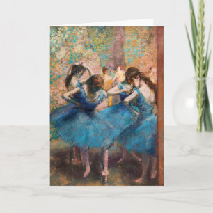 Tarjeta Edgar Degas - Bailarinas en azul