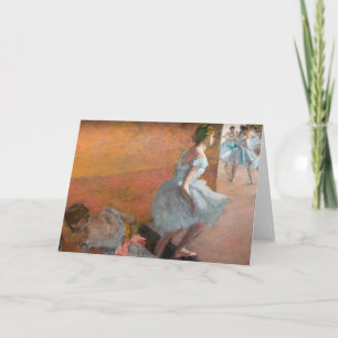 Tarjeta Edgar Degas - Bailarinas subiendo una escalera