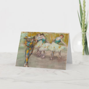 Tarjeta Edgar Degas - Danza del Arlequín