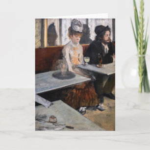Tarjeta Edgar Degas - En un café / El ajenjo