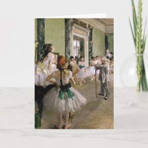 Tarjeta Edgar Degas - La clase de danza
