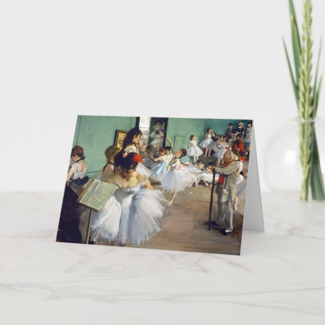 Tarjeta Edgar Degas - La clase de danza (Anverso)