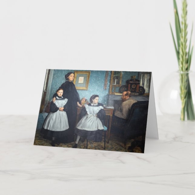 Tarjeta Edgar Degas - La familia Bellelli (Anverso)