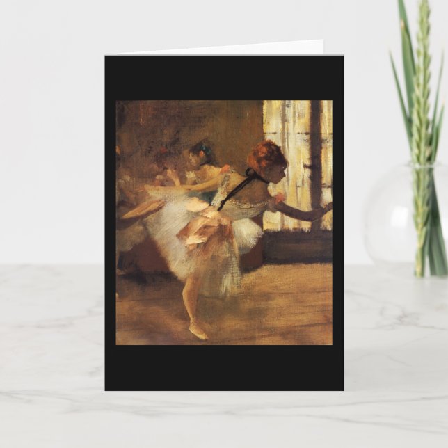 Tarjeta Edgar Degas La Répétition De Danse (Anverso)