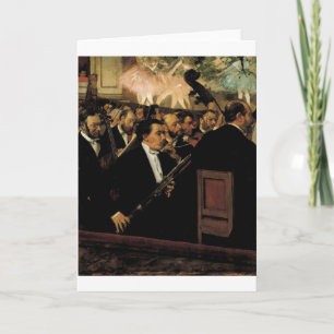 Tarjeta Edgar Degas - Orcchestra del Clarinet 1870 de la