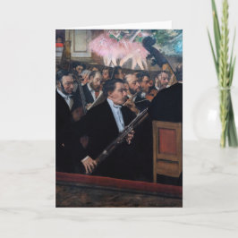 Tarjeta Edgar Degas - Orquesta en la Ópera