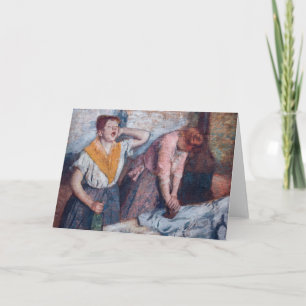 Tarjeta Edgar Degas - Planchado femenino