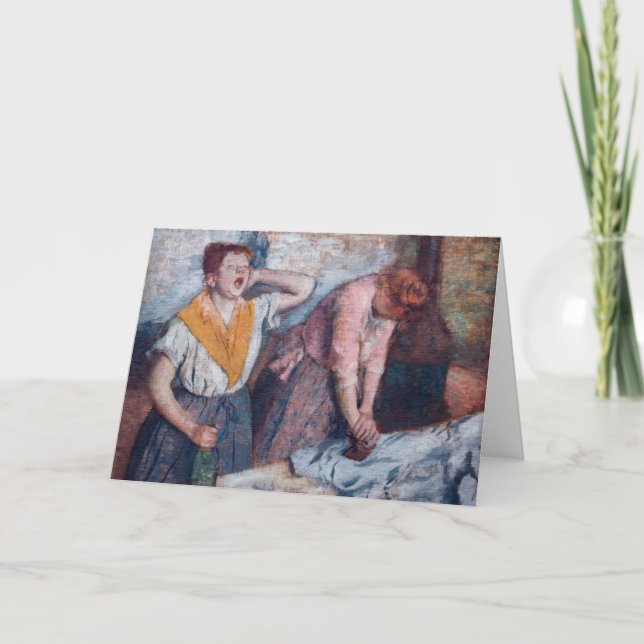 Tarjeta Edgar Degas - Planchado femenino (Anverso)