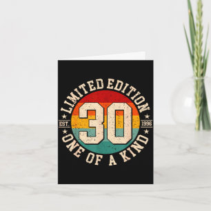 Tarjeta Edición limitada de 30 años de antigüedad 1996 de