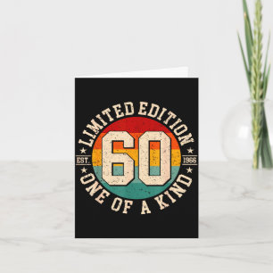 Tarjeta edición limitada de 60 años de antigüedad 1966 60º