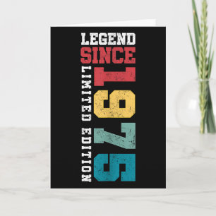 Tarjeta Edición Limitada Leyenda Desde 1975 50 Años 50º