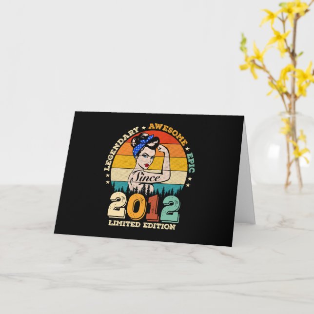 Tarjeta Edición Limitada Regalo de Cumpleaños para Chica E (flor amarilla)