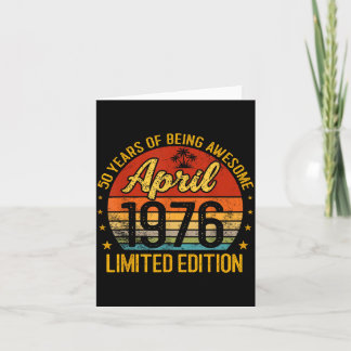 Tarjeta Edición Limitada Retro Abril 1976 50 Años 50º