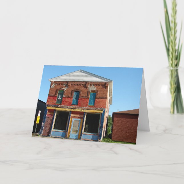 Tarjeta Edificio colorido (Anverso)