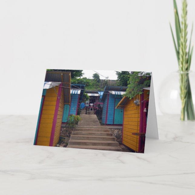 Tarjeta edificios jamaicanos (Anverso)